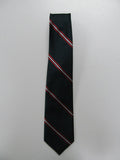 Bishop Dunn Boys Tie-Navy w/ Red Stripe